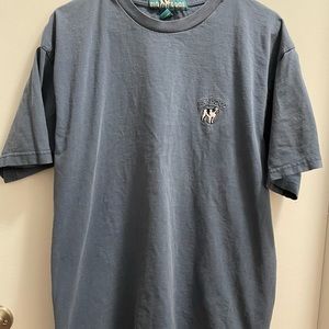 Mens large Big Dogs blue short sleeve shirt